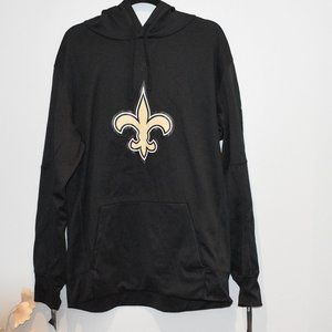 Men's Black Nike Dri-Fit New Orleans Saints Hoodie Size XL